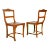 19th Century French Provincial Fruitwood Chairs - a Pair For Sale