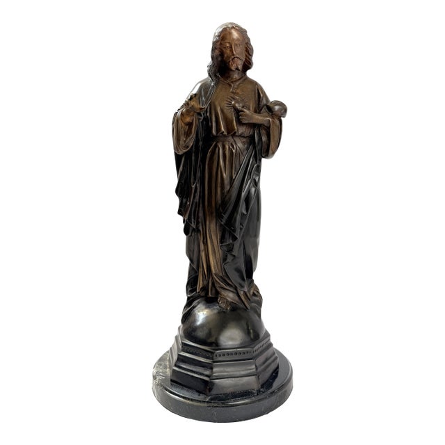 Sacred Heart Jesus Bronze Statue For Sale