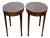 1910s Pair Antique English Hepplewhite Mahogany Side Tables / End Tables For Sale