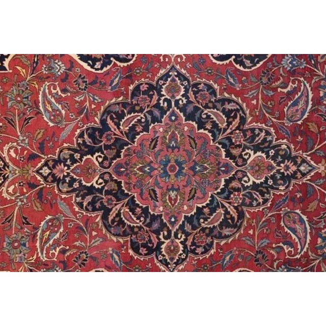 1900 - 1909 1900's Antique Persian Dorokhsh Palace Rug, 13' X 20' For Sale - Image 5 of 12