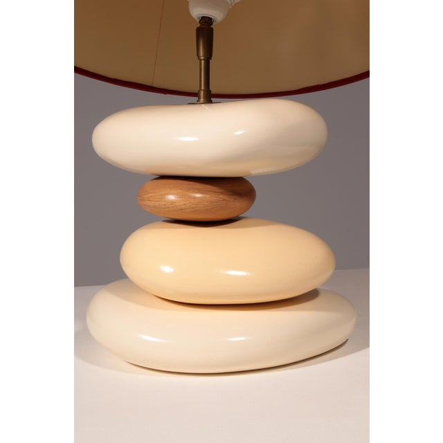 France Pebble Table Lamp by François Chatain, 1980s For Sale - Image 12 of 14