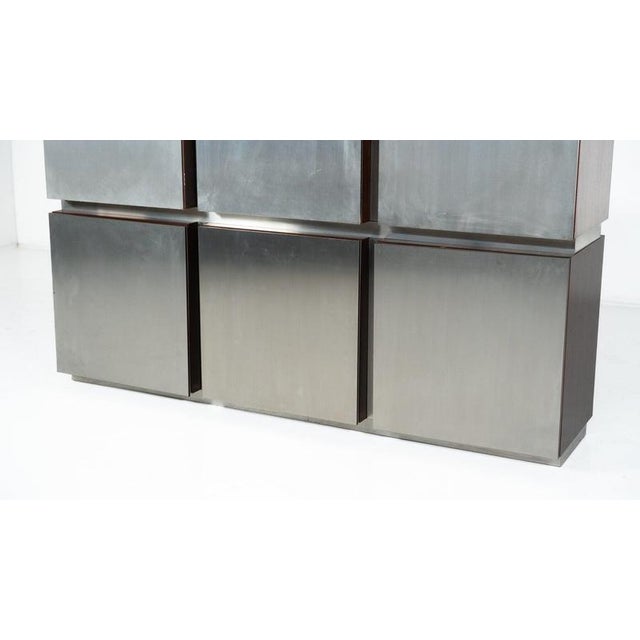 Mid-Century Modern Shelve in Wood and Metal from Acerbis, Italy, 1970s For Sale - Image 4 of 14