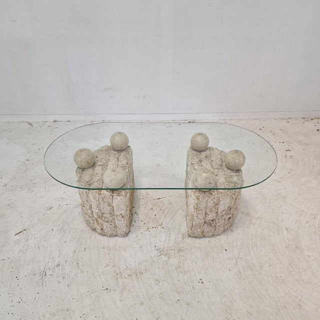 Fossil Stone Coffee Table by Magnussen Ponte, 1980s For Sale - Image 6 of 15