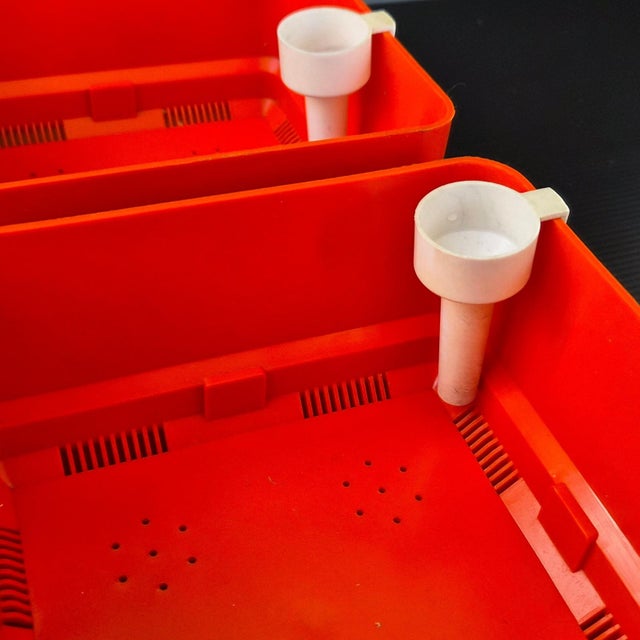 1970s Vintage Square Jardinieres by Nena Balsari Vastill for Reflex, 1970s, Set of 4 For Sale - Image 5 of 10