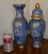 Vintage Blue and Gold Cloisonné Vases, 12 Inches Each - A Pair For Sale - Image 4 of 12