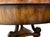 Brown Vintage Maitland-Smith Regency Style Flame Mahogany Round Center Table With Brass Casters For Sale - Image 8 of 10