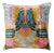 Contemporary Silk Velvet Ikat Bohemian Pillow For Sale