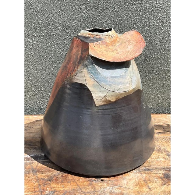 Late 20th Century Vintage Abstract Ceramic Vase For Sale - Image 5 of 12