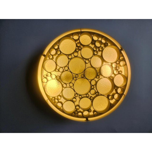 Large Mid-Century Alliance Flush Mounts from RAAK, 1970s, Set of 3 For Sale - Image 10 of 18