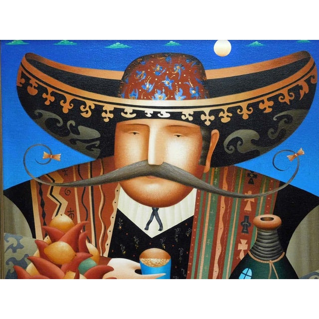 2000 - 2009 Anton Arkhipov "Patron Ii" Original Oil on Canvas Original Artist Framed For Sale - Image 5 of 9