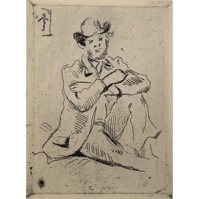 Paul Cézanne (1839-1906) Armand Guillaumin at the Hanged Man Original etching On cream laid paper, 16 x 24 cm (approx. 6 x...