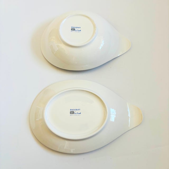 Mid Century Eva Zeisel Hallcraft Lugged Serving Bowl and Platter Set - "Tomorrows Classic" - Set of 2 For Sale - Image 11 of 12