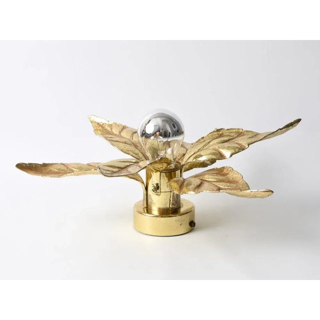 Metal Flower-Shaped Wall Lamp by Willy Daro for Massive, 1970s For Sale - Image 7 of 10