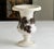 Absolutely elegant large vintage marble urn with an ornamental painted iron motif. The grape leaf motif goes around the...