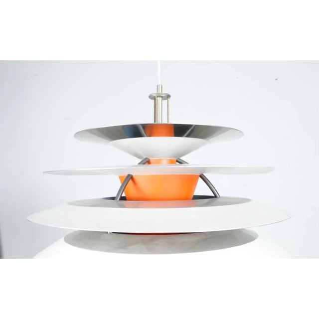 Mid-Century Modern Louis Poulsen Vintage Mid Century Pendant Light For Sale - Image 3 of 9