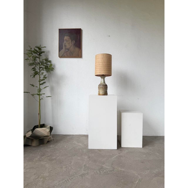 1960s Ceramic Table Lamp by Marius Bessone, 1960s For Sale - Image 5 of 18
