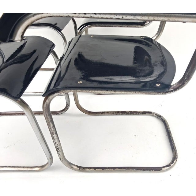 B43F Chairs by Mart Stam for Thonet, 1931, Set of 4 For Sale - Image 6 of 7