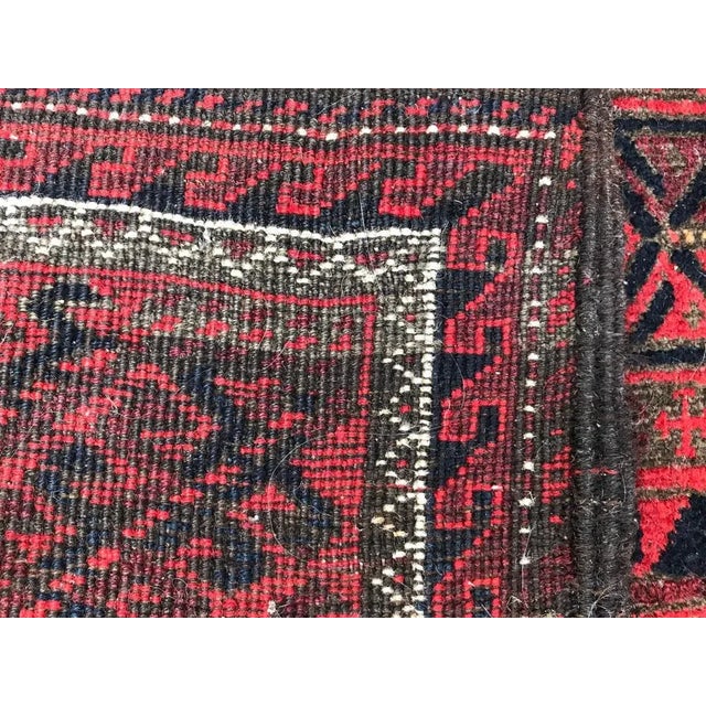 Antique Turkmen Belutch Afghan Rug For Sale - Image 17 of 18