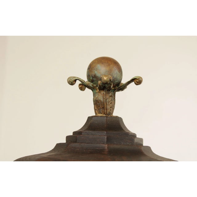 Wood Antique Gothic Revival Carved Ash Offering Box For Sale - Image 7 of 13