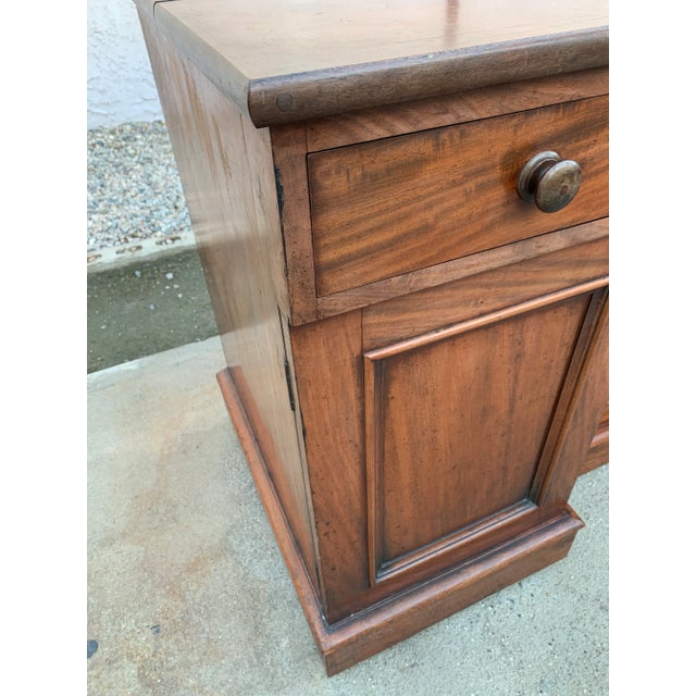 Antique English Dresser Base Sideboard Buffet Server Cabinet For Sale In Palm Springs - Image 6 of 12