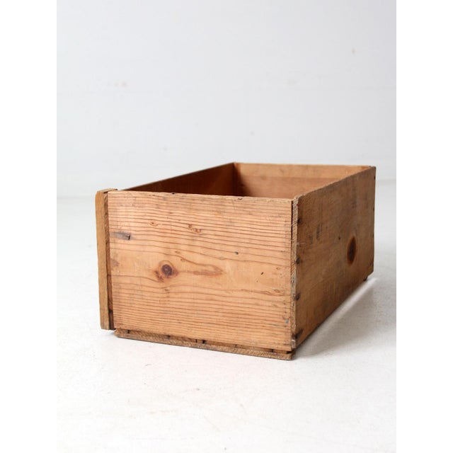 This is a vintage Placerville Fruit Growers Association crate box circa 1940s - 1950s. The rustic built wooden box...