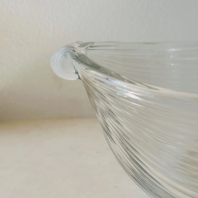 Early 20th Century Antique Art Deco Crystal Nut Bowls With Scrollwork Handle Detail, a Set of Six For Sale - Image 5 of 7