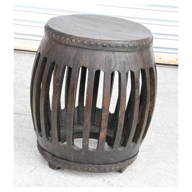 Vintage Q'ing Dynasty Style Garden Stool For Sale - Image 4 of 9