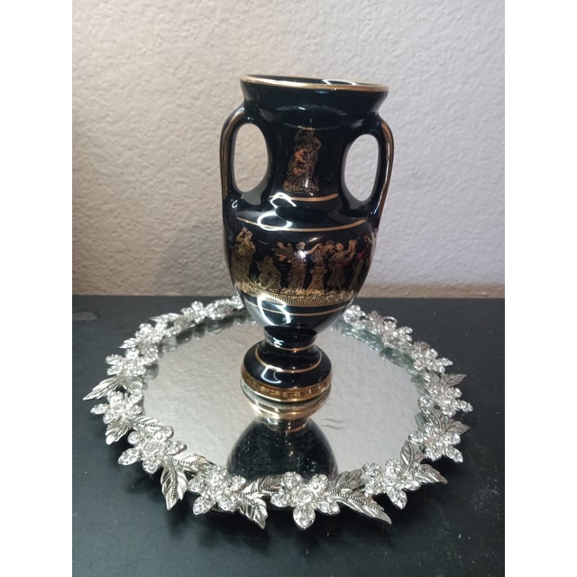 Folk Art 1960s Amphorous Grecian Bud Vase Made in Greece For Sale - Image 3 of 6