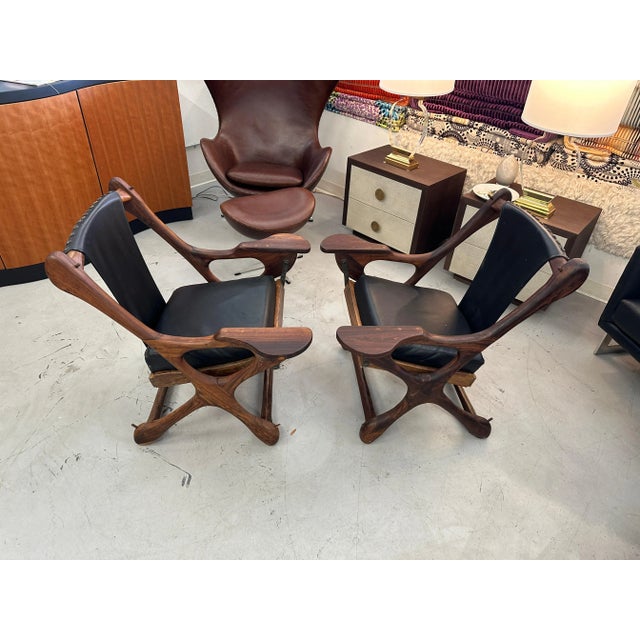 Mid-Century Modern 1960s Don Shoemaker for Senal Sling Chairs - A Pair For Sale - Image 3 of 12