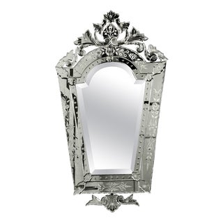 Large Art Deco Venetian Mirror, 1950 For Sale