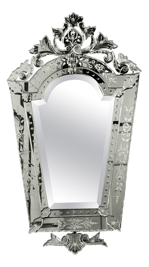 Large Art Deco Venetian Mirror, 1950