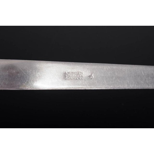 Arne Jacobsen Dinner Forks in Stainless Steel by Arne Jacobsen for Anton Michelsen, 1960s, Set of 6 For Sale - Image 4 of 5