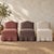 2020s Kosa Armless Chair Slip Covered in 100% Pure Belgian Linen- Terracotta For Sale - Image 5 of 5