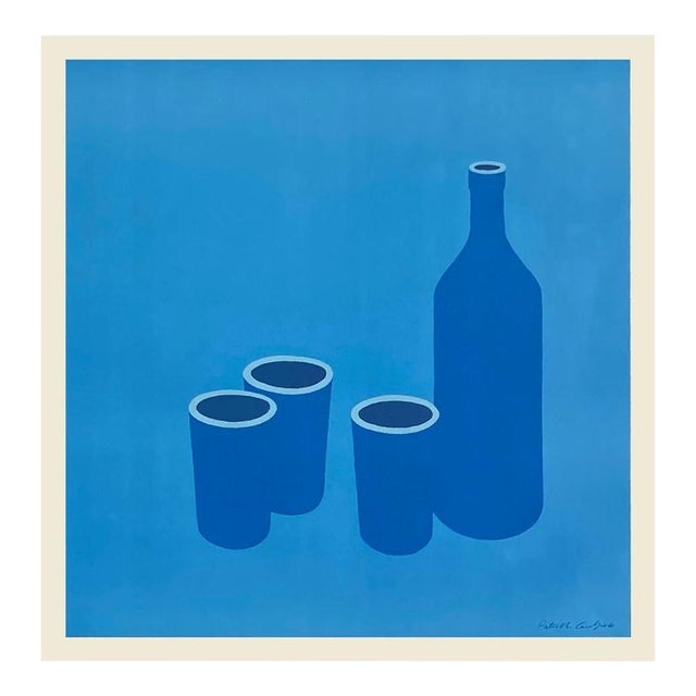 1966 Patrick Caulfield Bottle and Cups Poster For Sale