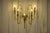 Gold Monumental Bronze Wall Sconce, 1940s For Sale - Image 8 of 15