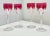 2000s Baccarat Harcourt Genova Ruby Crystal Stemmed Cordial Liqueur Shot Glasses- Set of 4 For Sale - Image 11 of 11