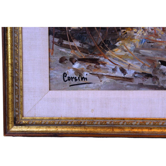 Wood Pasargad DC Original Oil on Canvas Painting For Sale - Image 7 of 8