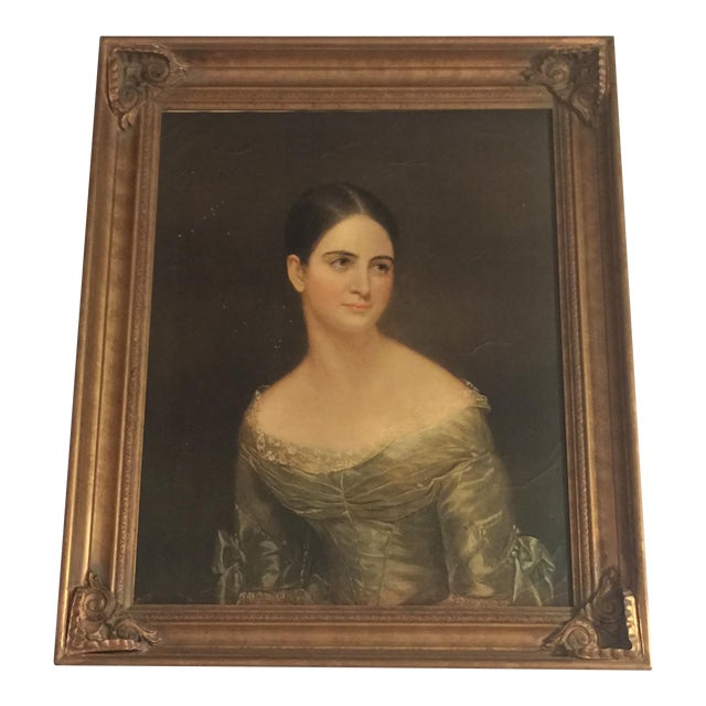 Vintage Portrait Reproduction "Miss Pearce" by Thomas Sully Chairish