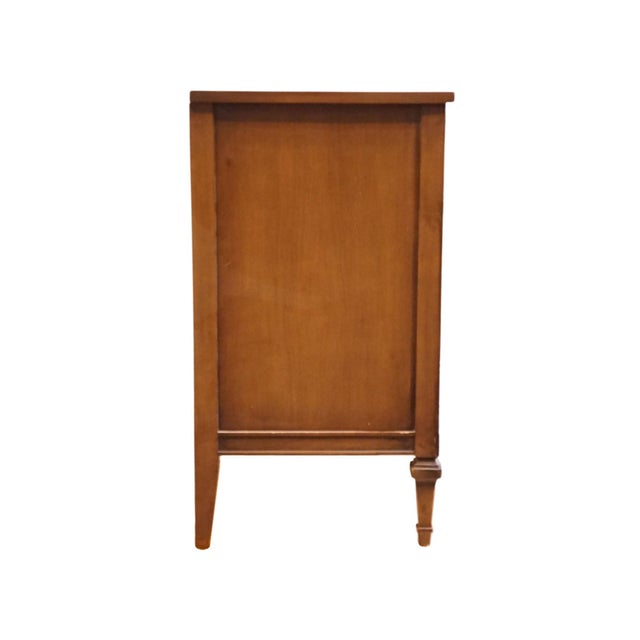 Thomasville Furniture Solid Walnut French Regency Style 62" Triple Dresser 7110-30 For Sale - Image 11 of 13