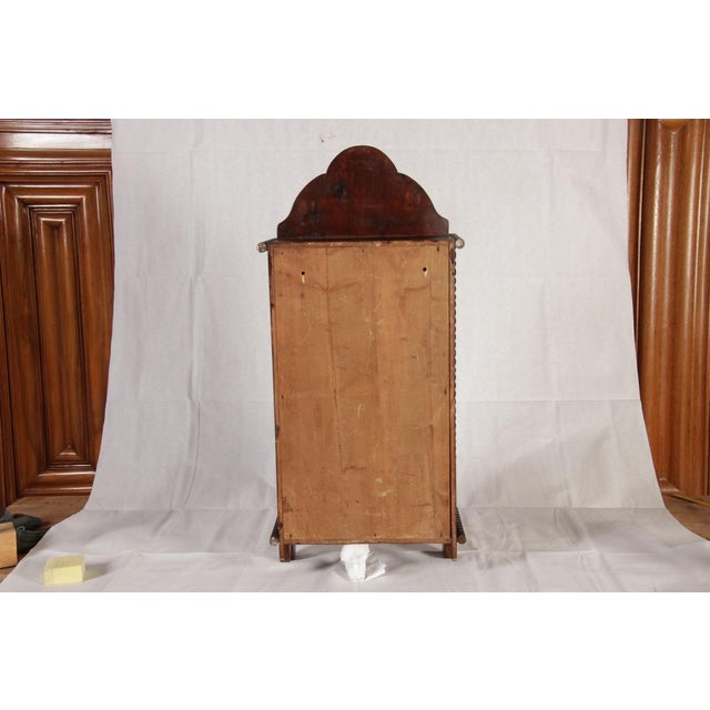 Antique Walnut Wall Cabinet, 1900 For Sale - Image 15 of 18