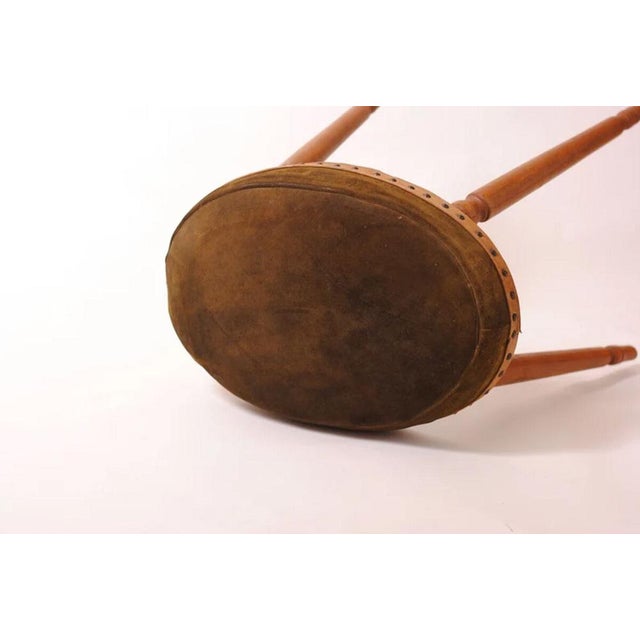 Antique French Farmhouse Stool, 1800s For Sale - Image 10 of 11