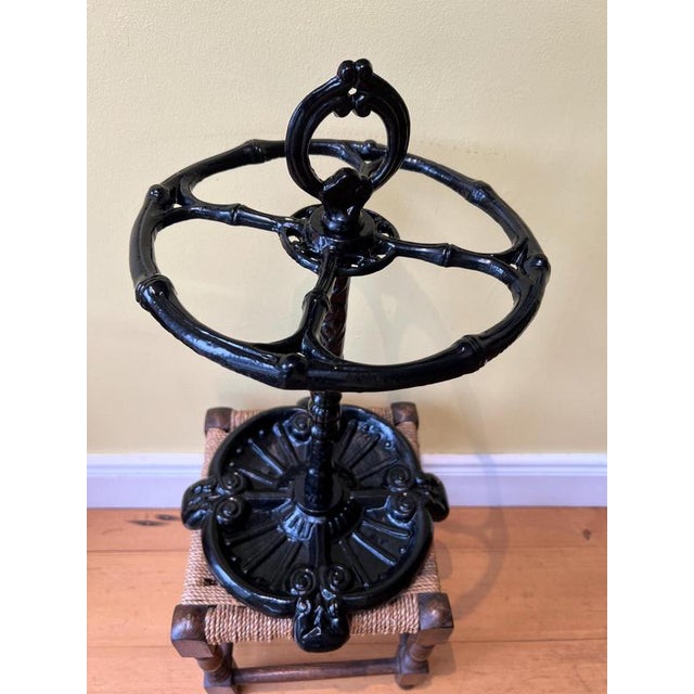 Antique Victorian Cast Iron Umbrella Stand For Sale - Image 5 of 6