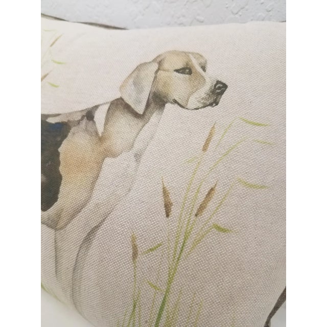 Bolster Pillow of Dog - Made in Wales This colorful pillow was made in Wales, U.K., by a small cottage...