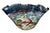 A striking American studio art glass centerpiece vase by John Gerletti, dated 1997, distinguished by its fluid sculptural...