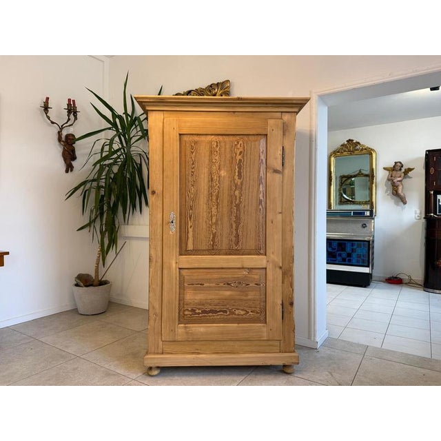 Antique Biedermeier Farmhouse Cabinet in Wood For Sale - Image 11 of 17