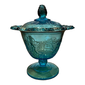 Vintage Indiana Glass Lidded Candy Dish