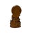Asian 7" Bodhisattva Statue W Calligraphy Halo & Lotus Base Wood Statue For Sale - Image 3 of 10