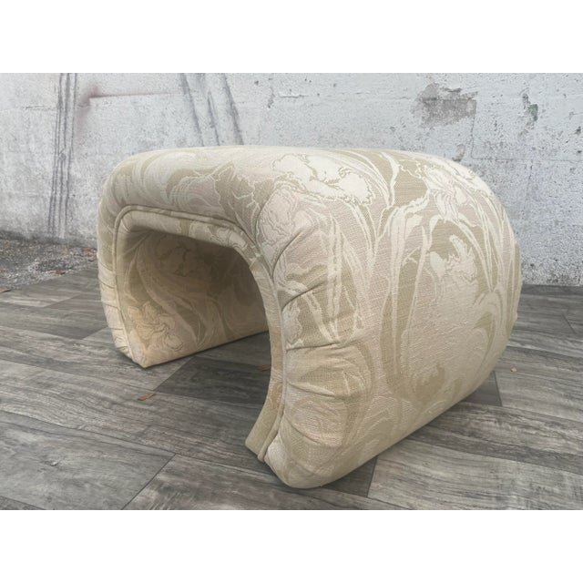 1980s Waterfall Upholstered Bench by Bernhardt For Sale - Image 11 of 13
