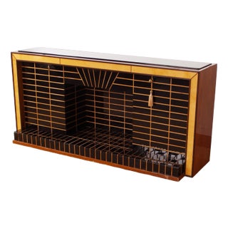 Vintage Sideboard in Walnut and Beech by Luigi Brusotti, 1940s For Sale