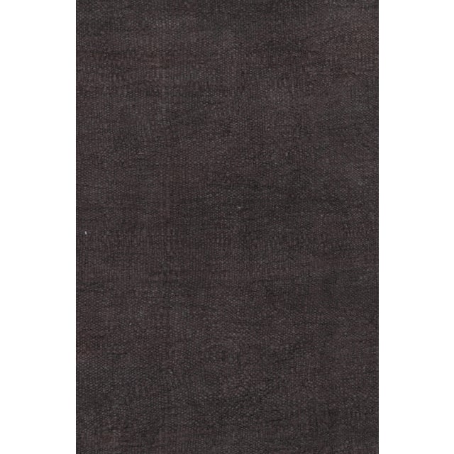 Traditional Vintage Anatolian Turkish Solid Rug in Brown Tones - Rug & Kilim For Sale - Image 3 of 9